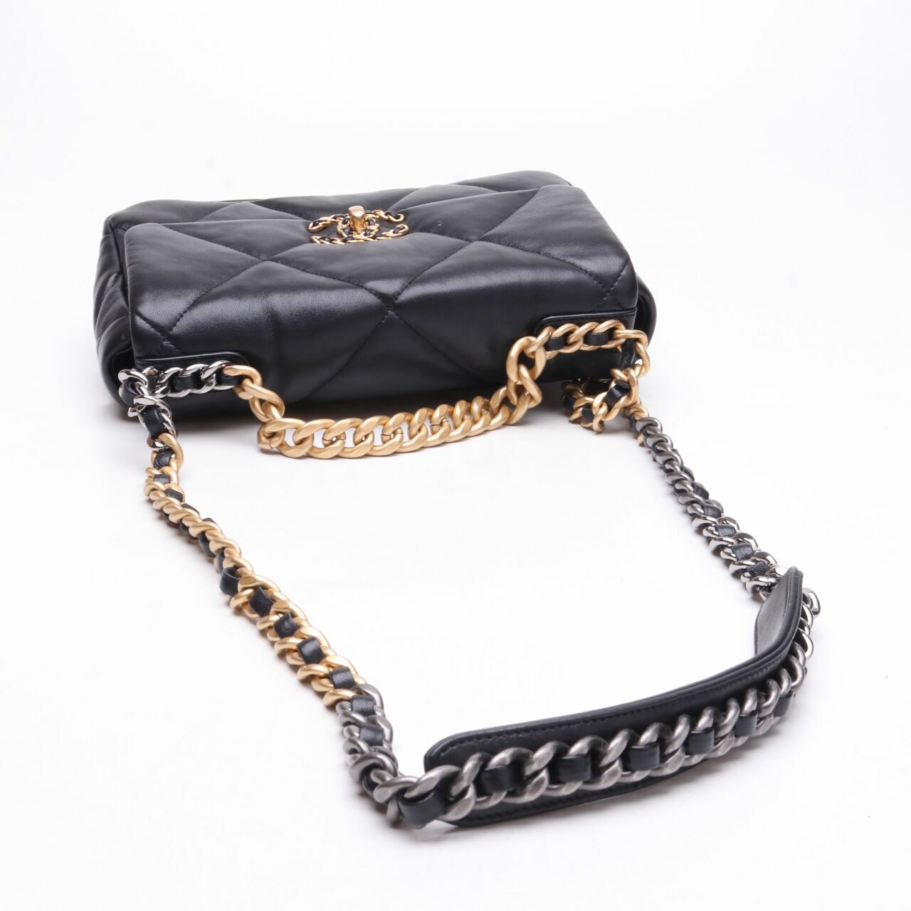 Chanel Lambskin Small Chanel 19 Shoulder Bag