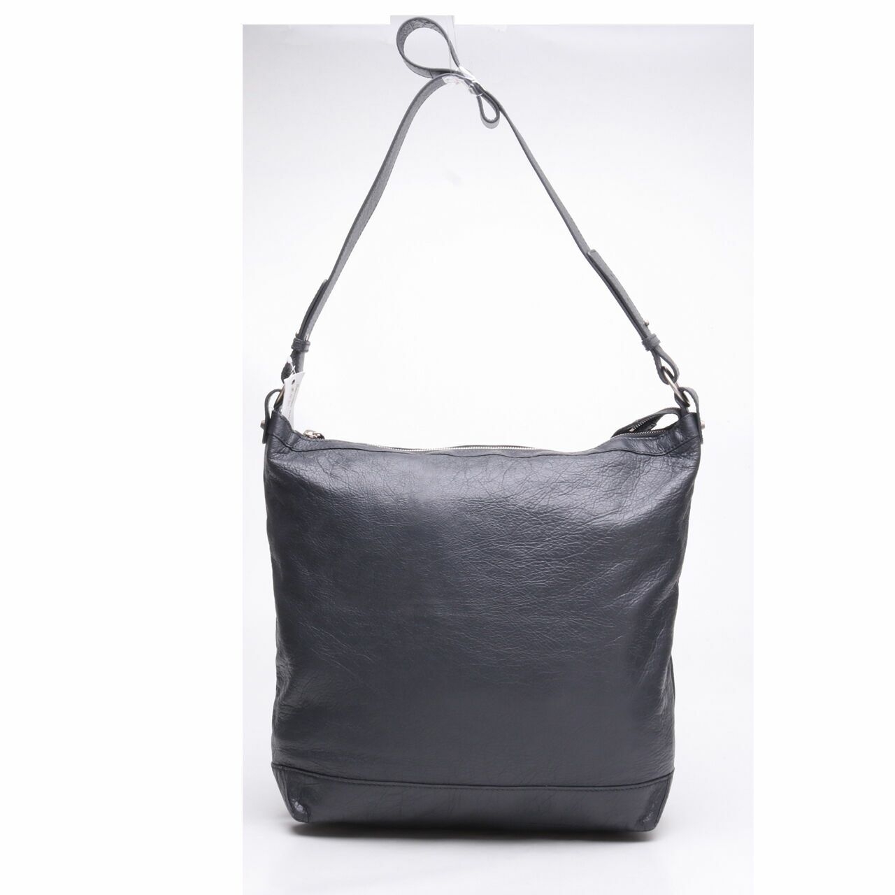 Balenciaga Gris Fossile Lambskin Leather Grey Shoulder Bag