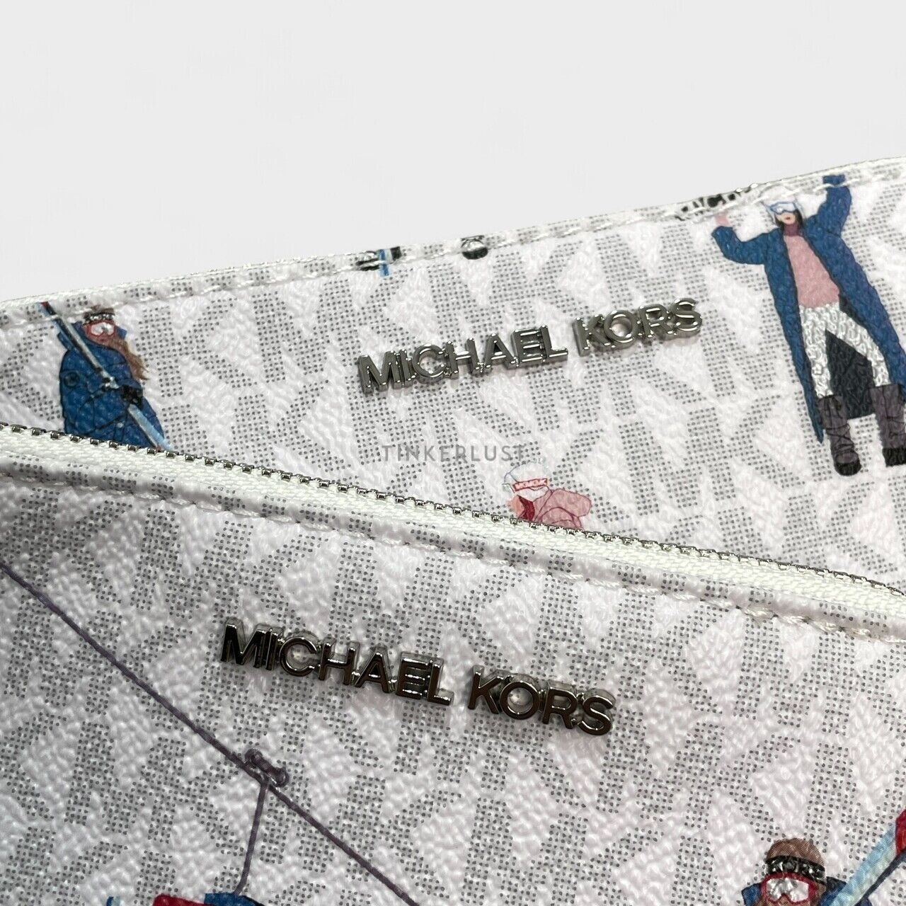 Michael Kors Jet Set Trio White Multi Wristlet