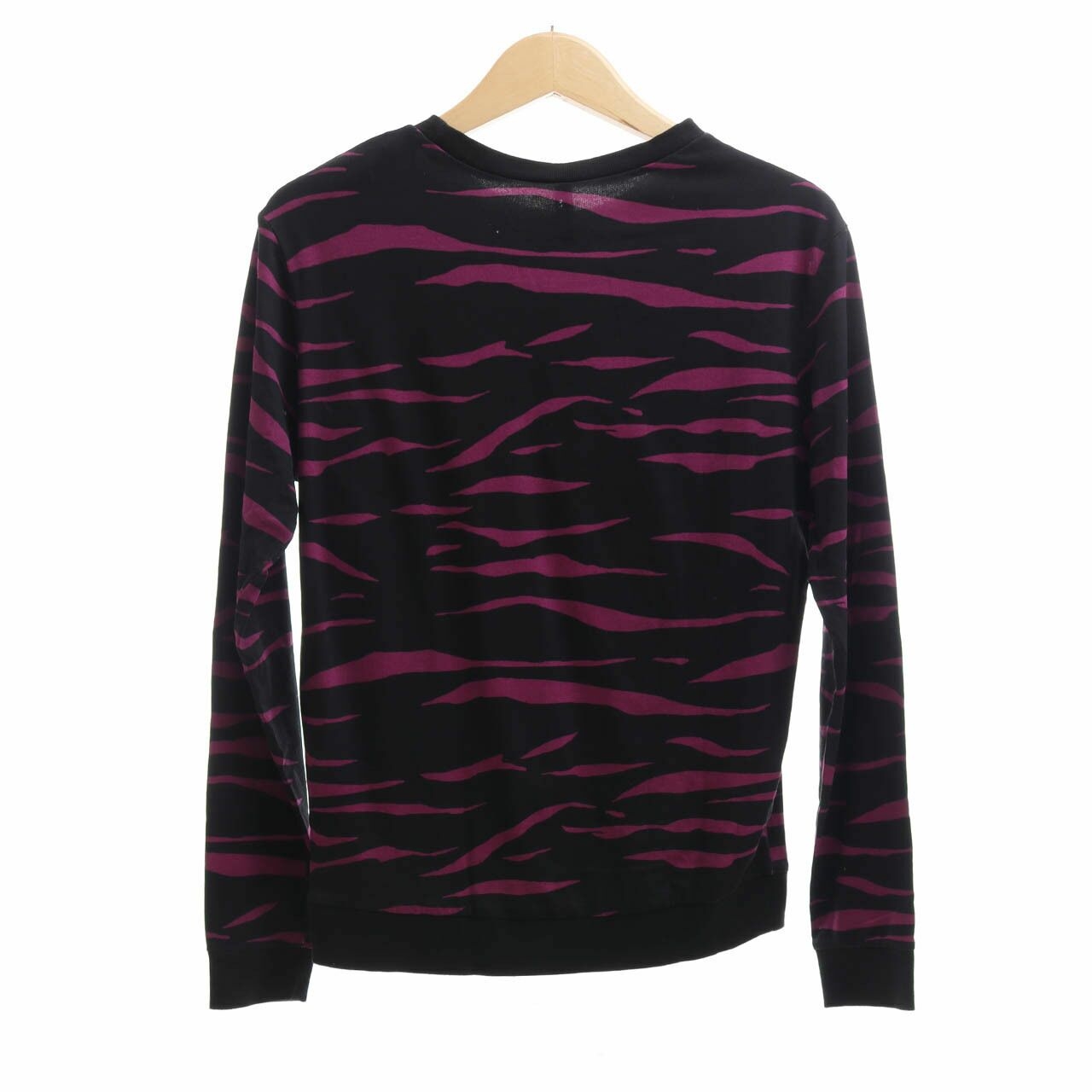 H&M Black & Purple Printed Sweater