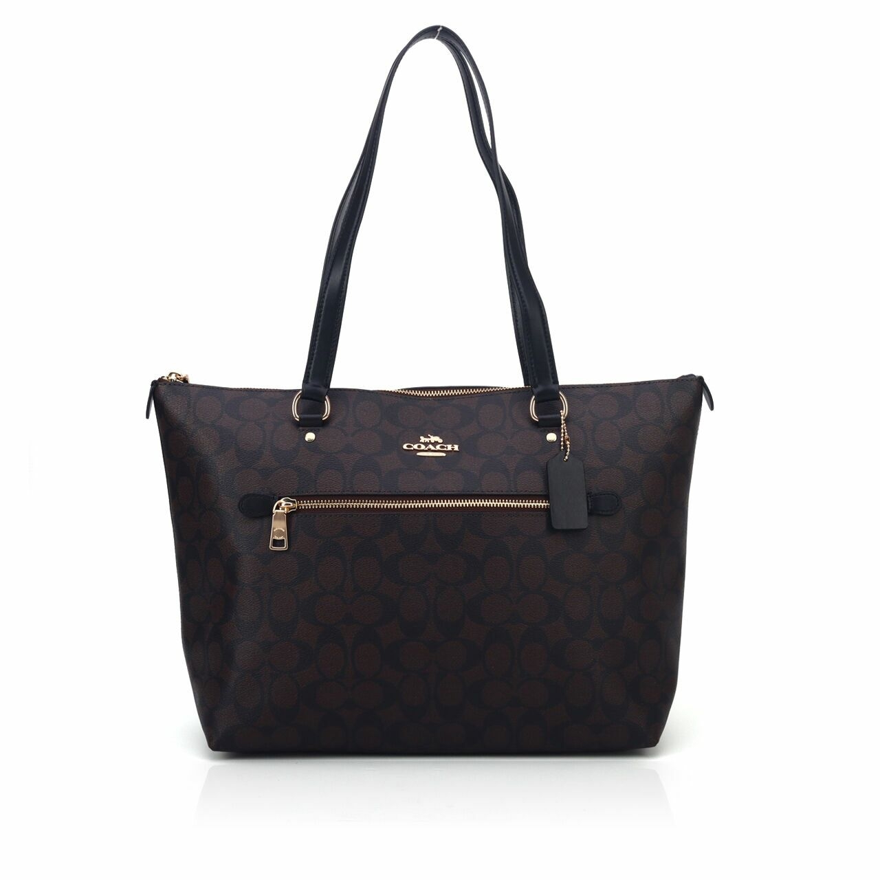 Coach F79609 Gallery Tote Signature Brown/Black