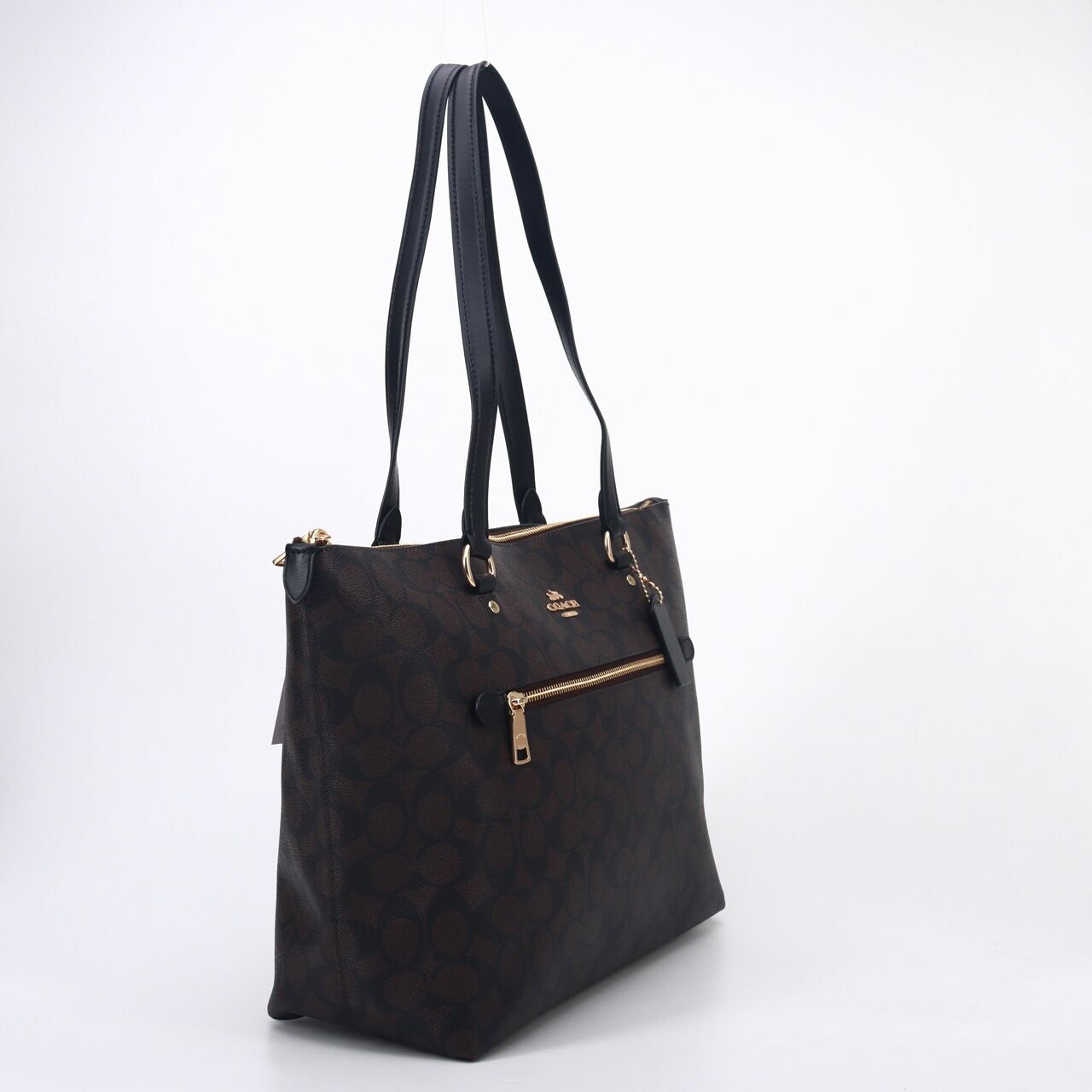 Coach F79609 Gallery Tote Signature Brown/Black