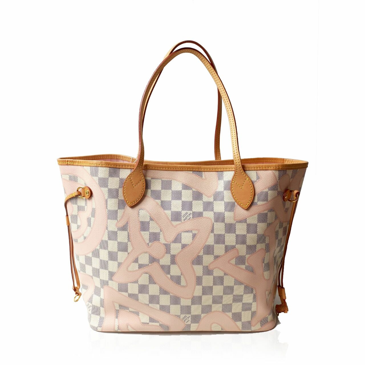 Louis Vuitton Damier Azur Neverfull MM Tahitien 2007 Tote Bag