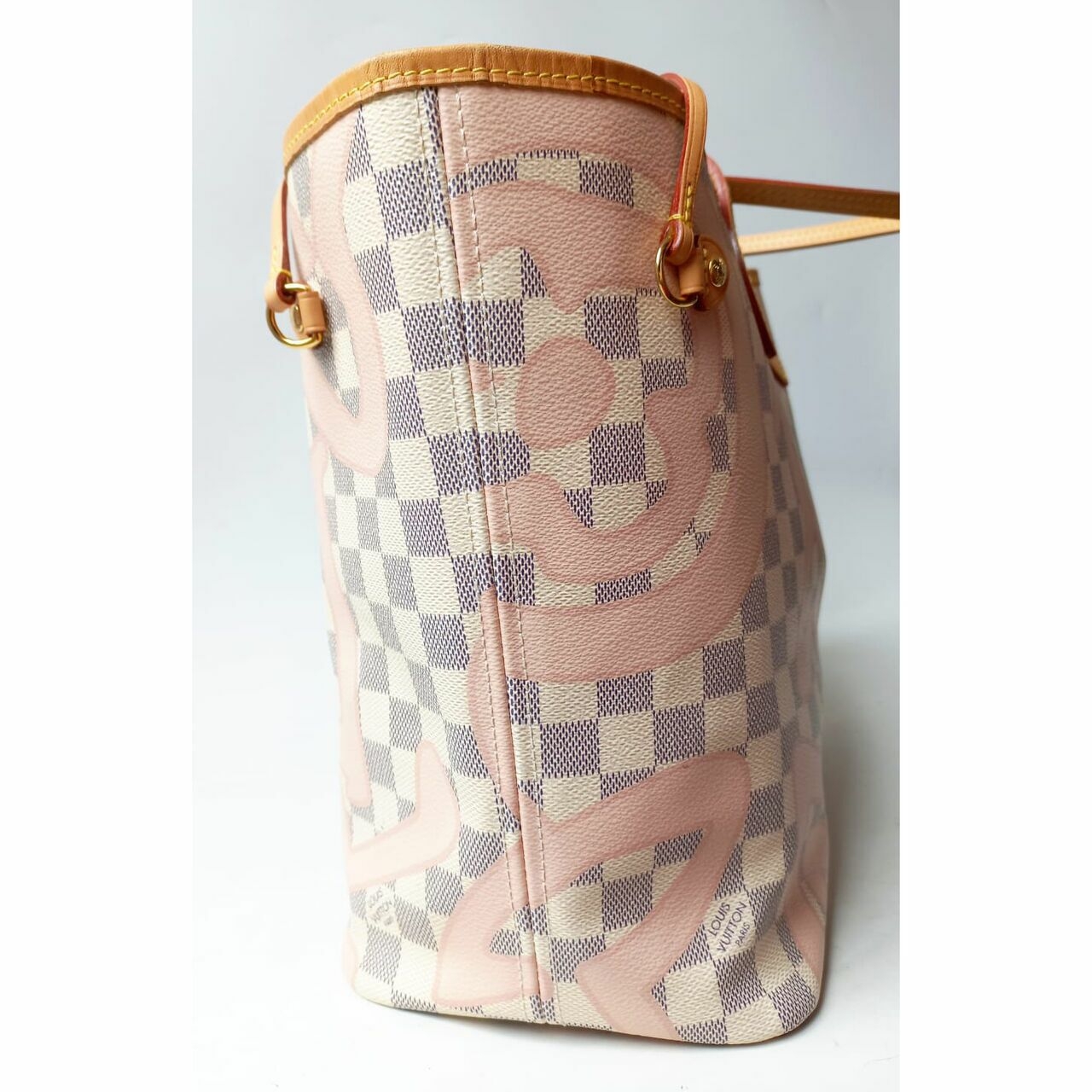 Louis Vuitton Damier Azur Neverfull MM Tahitien 2007 Tote Bag