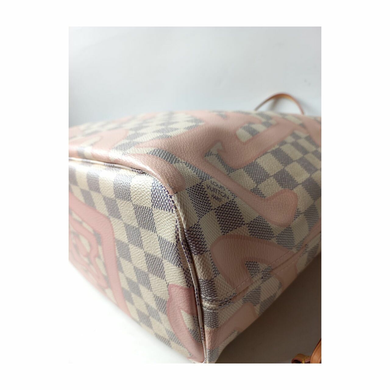 Louis Vuitton Damier Azur Neverfull MM Tahitien 2007 Tote Bag