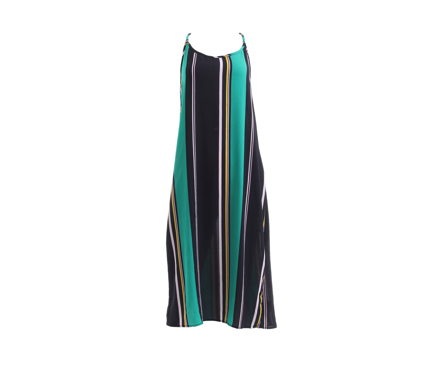 Pull & Bear Multi Colour Striped Midi Dress