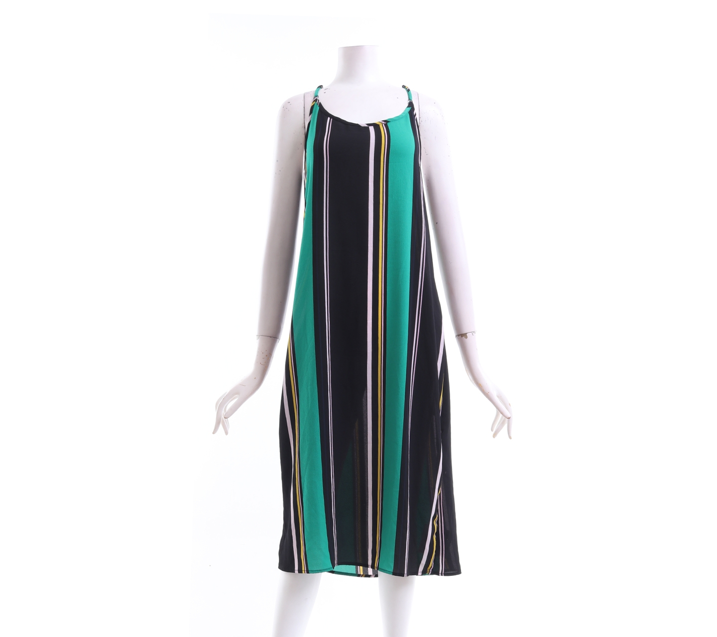 Pull & Bear Multi Colour Striped Midi Dress