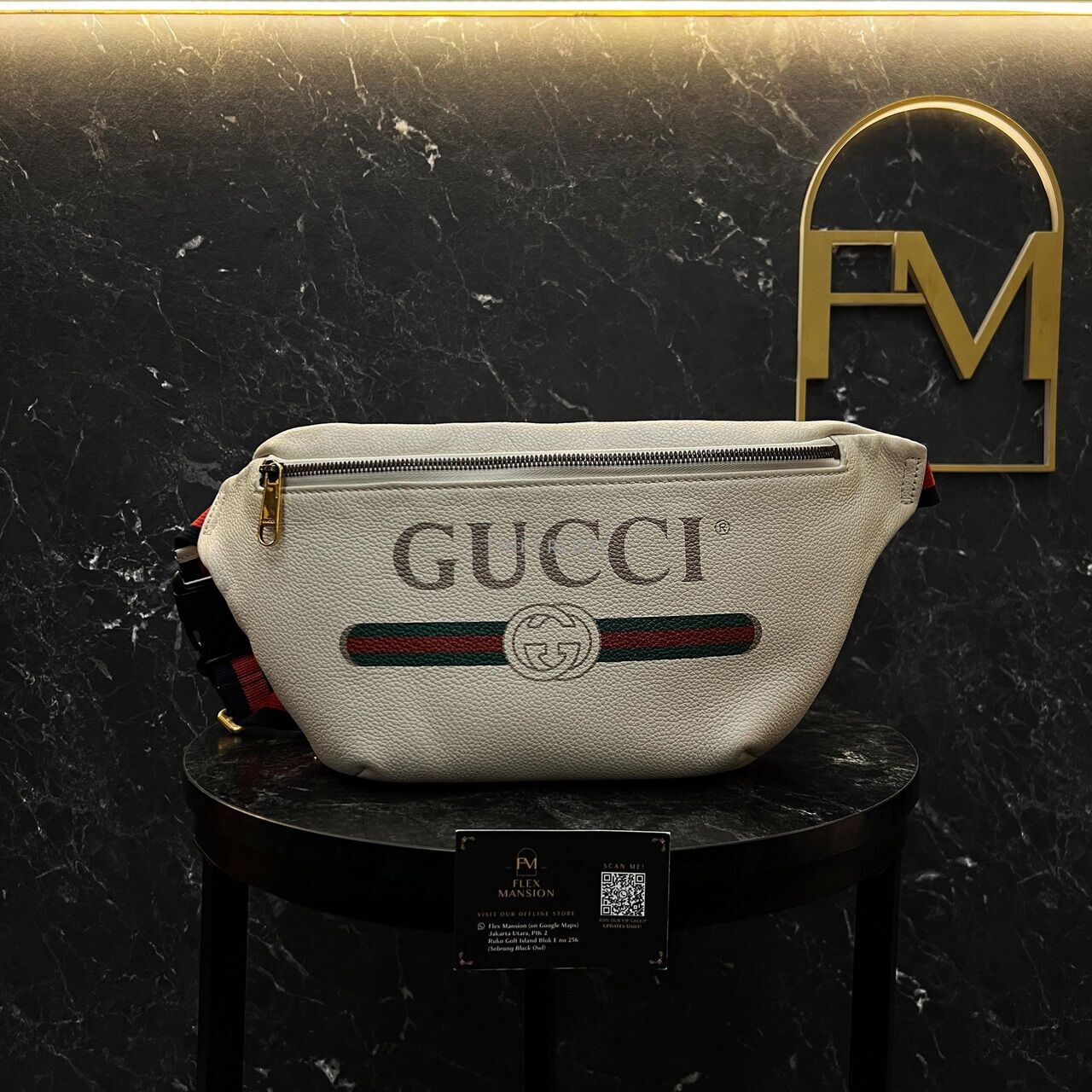 Gucci White Bumbag Sling Bag