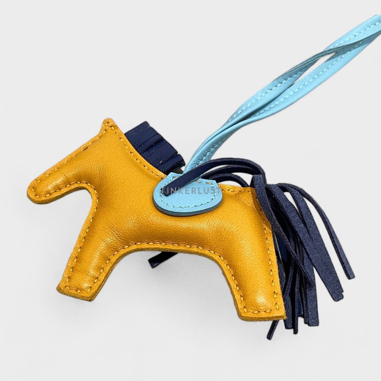 Hermes Orange Rodeo PM Charm Keychain