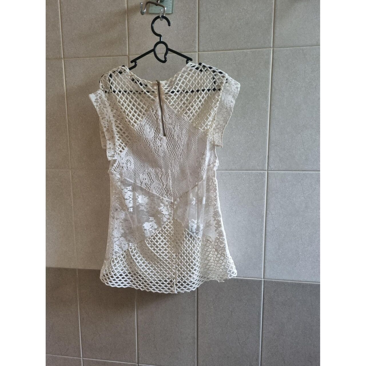 Sandro White Organic Blouse