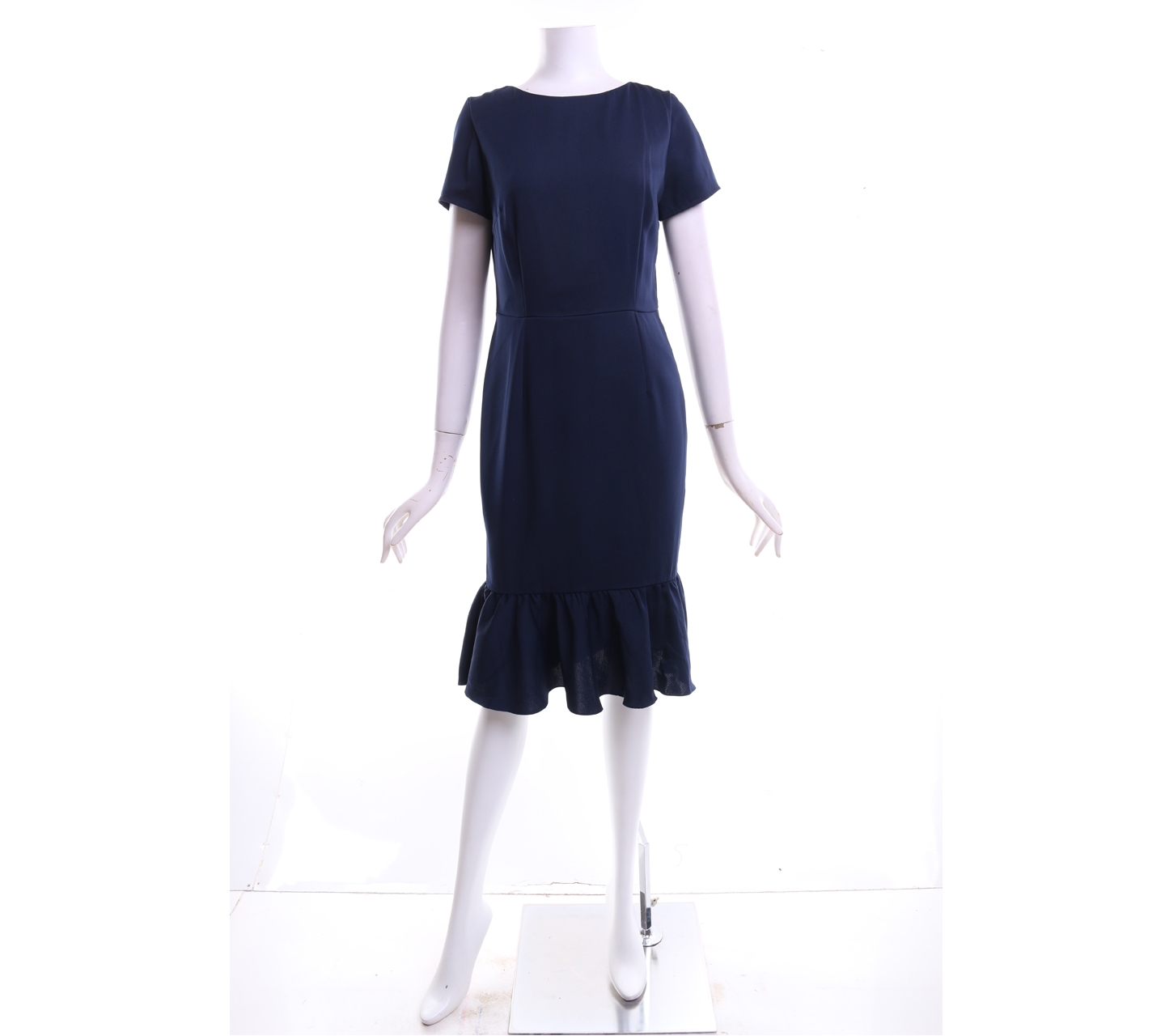 Shop At Velvet Dark Blue Midi Dress