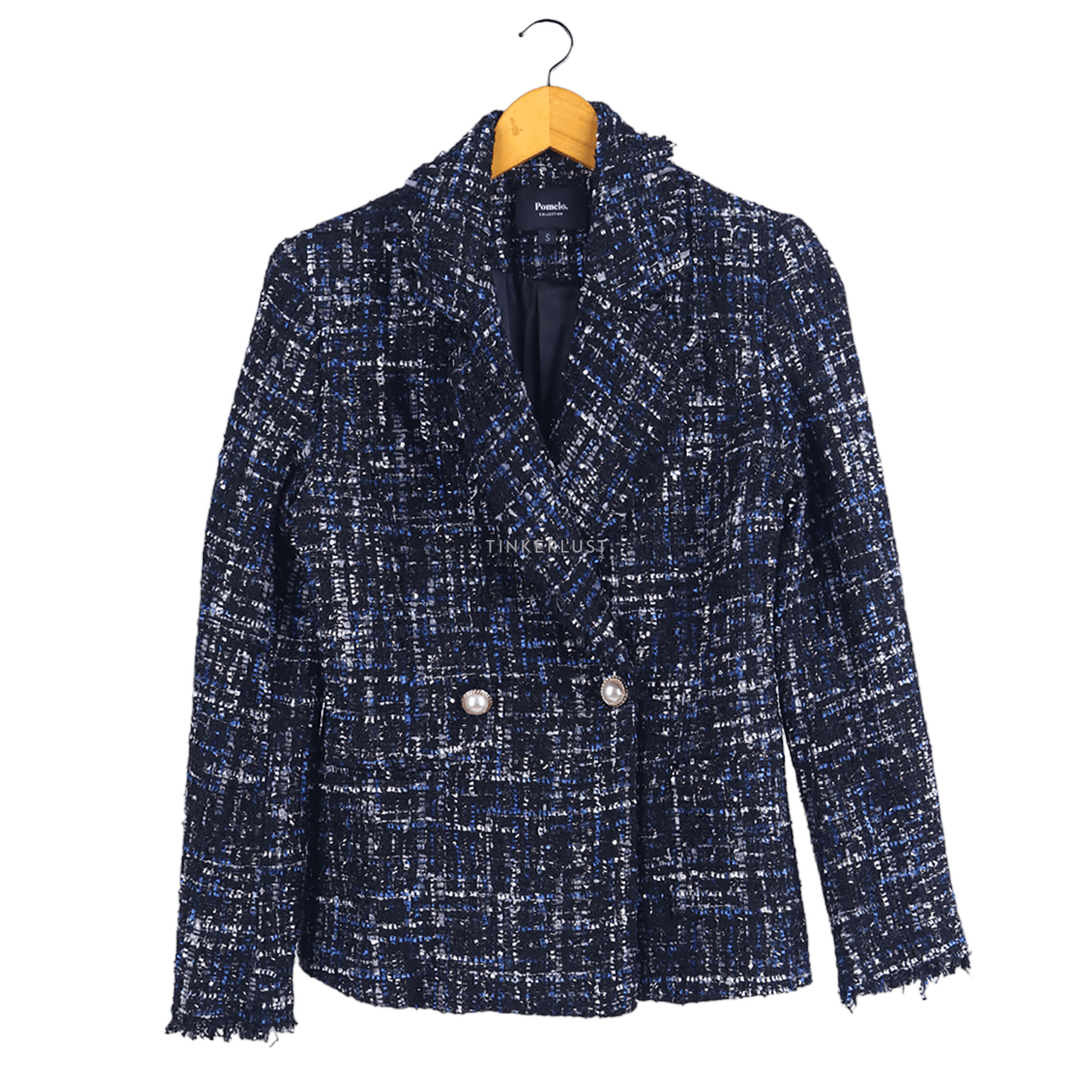 Pomelo. Blue & Black Blazer