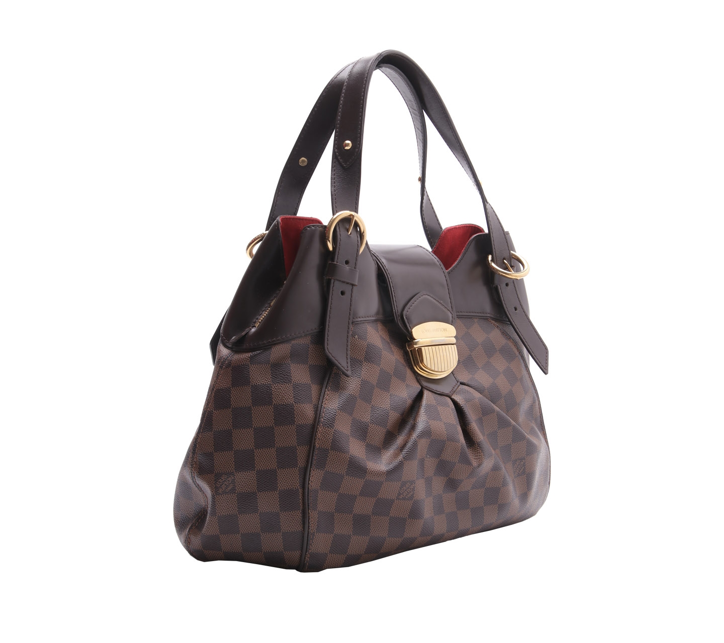 Louis Vuitton Dark Brown Sistina GM Damier Handbag