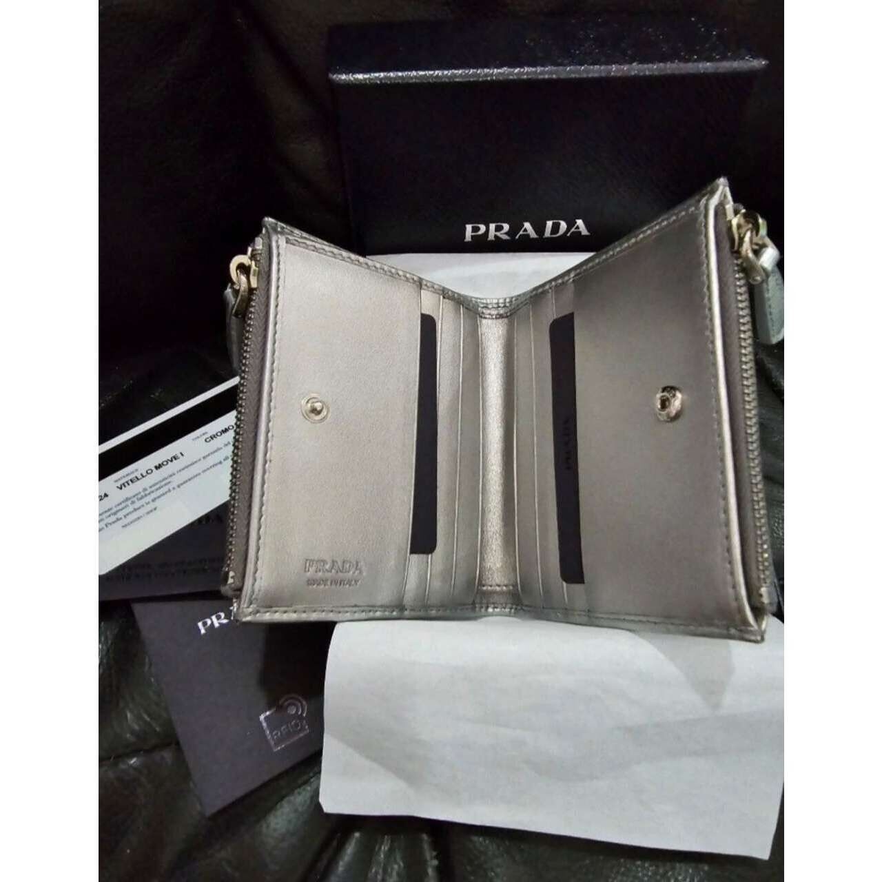 Prada Silver Wallet