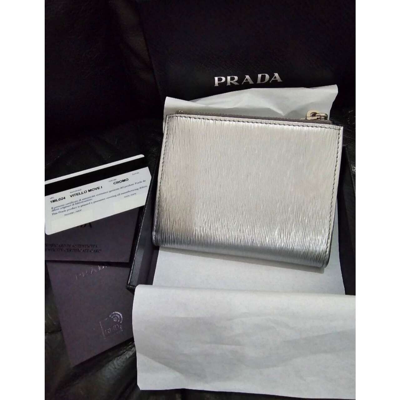 Prada Silver Wallet