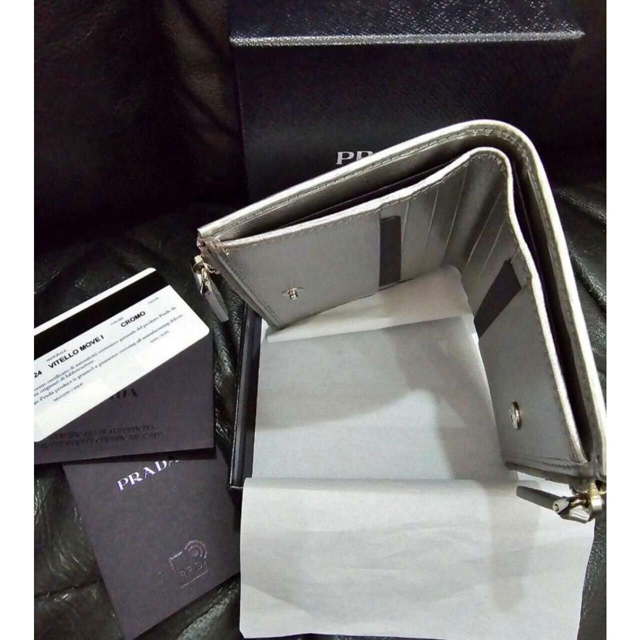 Prada Silver Wallet