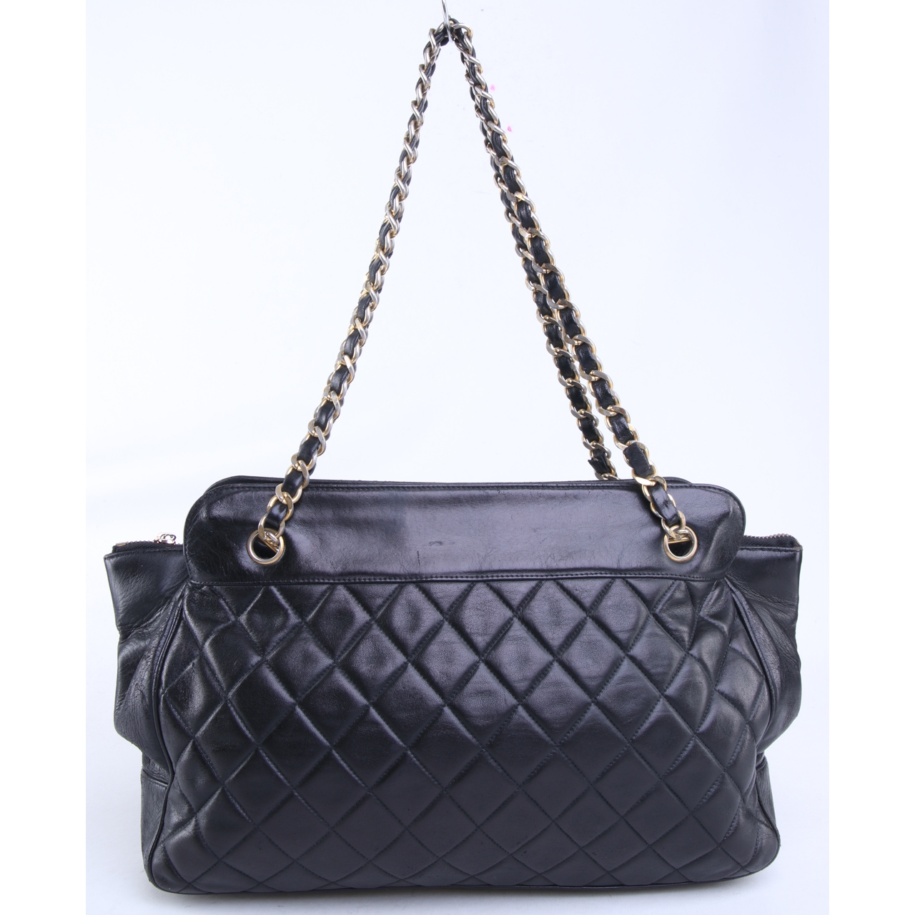 Chanel Black Vintage Lambskin Quilted Shoulder Bag