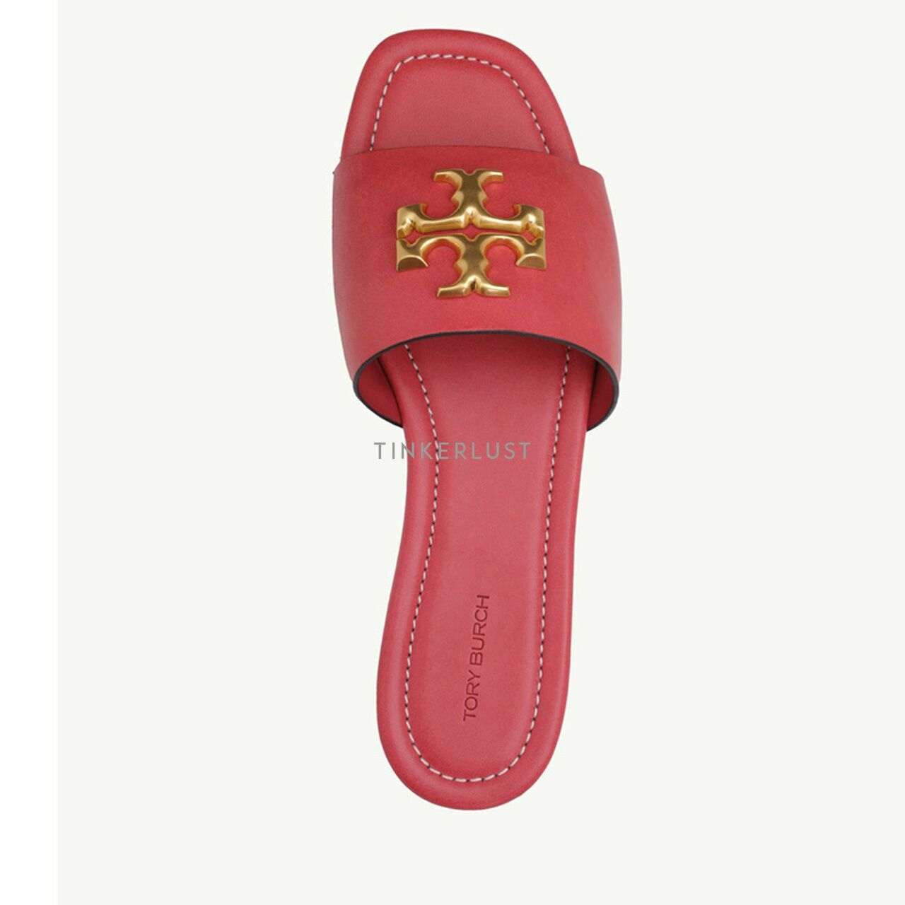 Tory Burch Women Eleanor Slide in Bordeaux Smooth Leather GHW