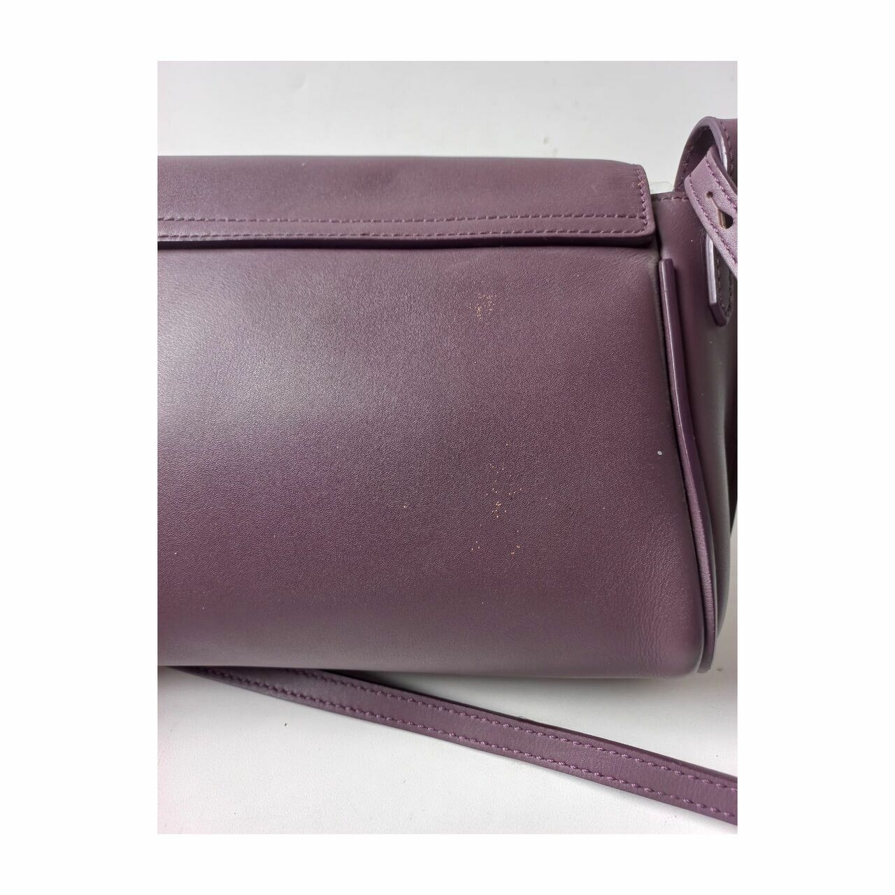 Longchamp Penelope Leather Crossbody Bag Maroon