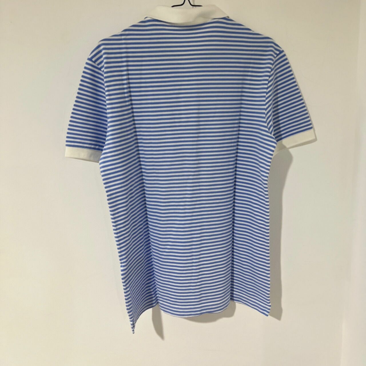 Prada Blue & White Stripes Polo Shirt