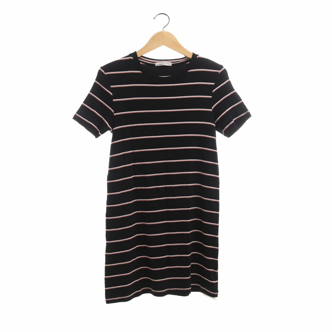 Pull & Bear Black Stripes Mini Dress