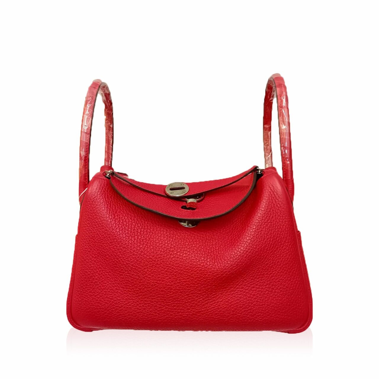 Hermes Lindy 26 Rose Clemence PHW #D Shoulder Bag