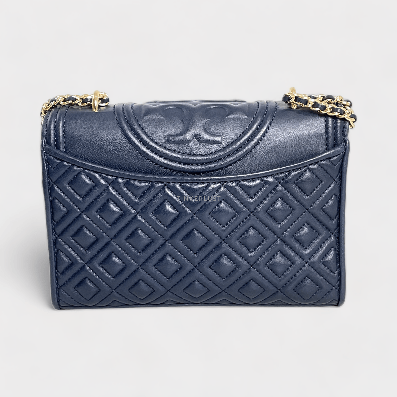 Tory Burch Small Fleming Navy Shoulder Bag