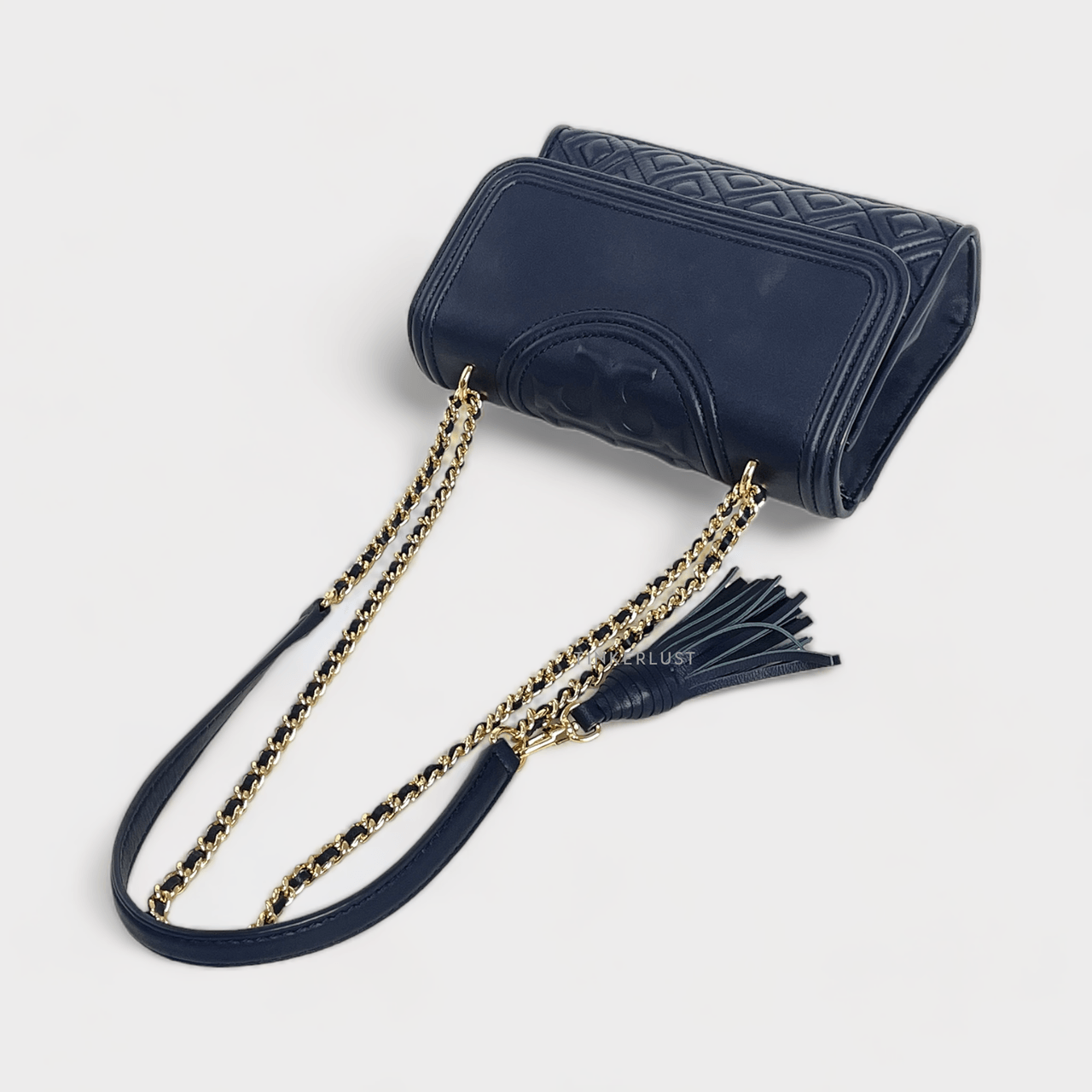 Tory Burch Small Fleming Navy Shoulder Bag