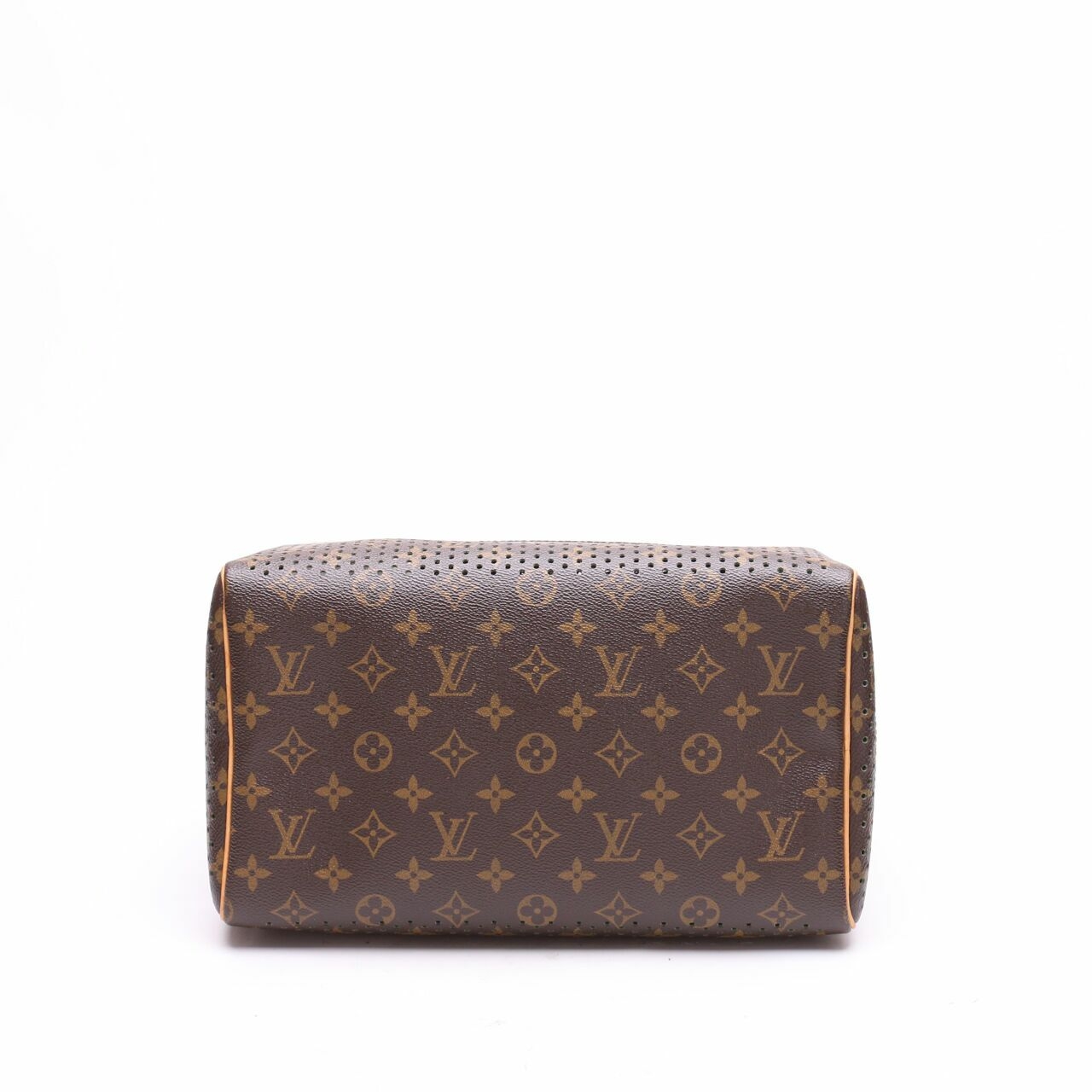 Louis Vuitton  Limited Edition Green Monogram Perforated Speedy 30 Hand Bag 