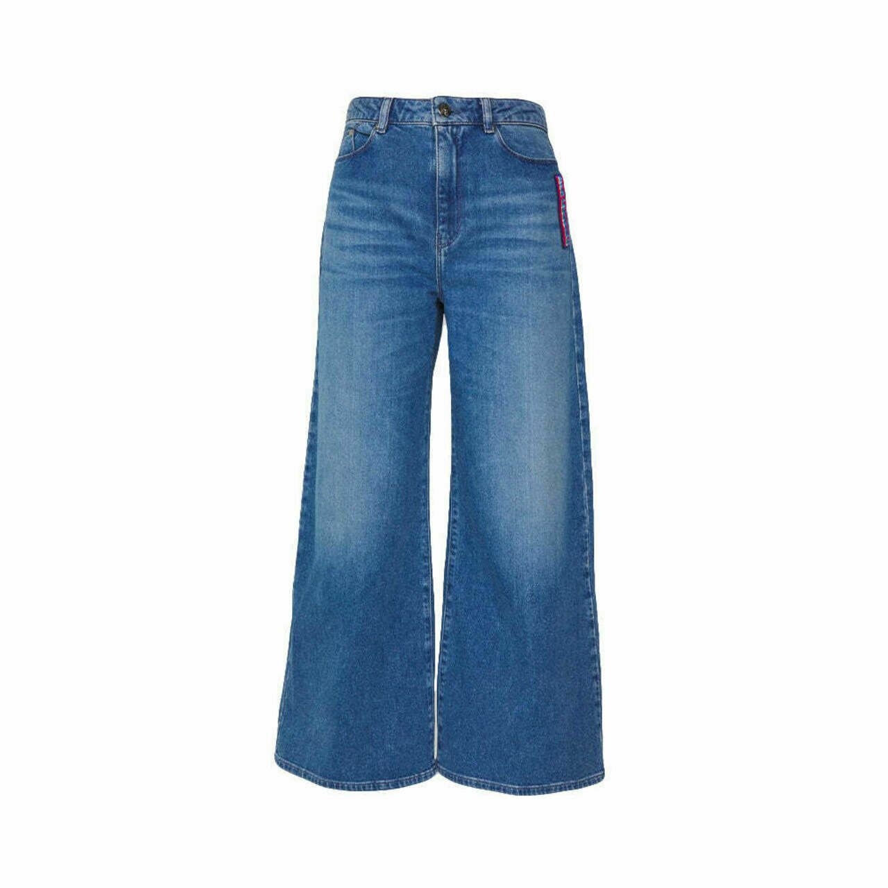 Karl Lagerfeld Blue Denim Culottes Mid Blue