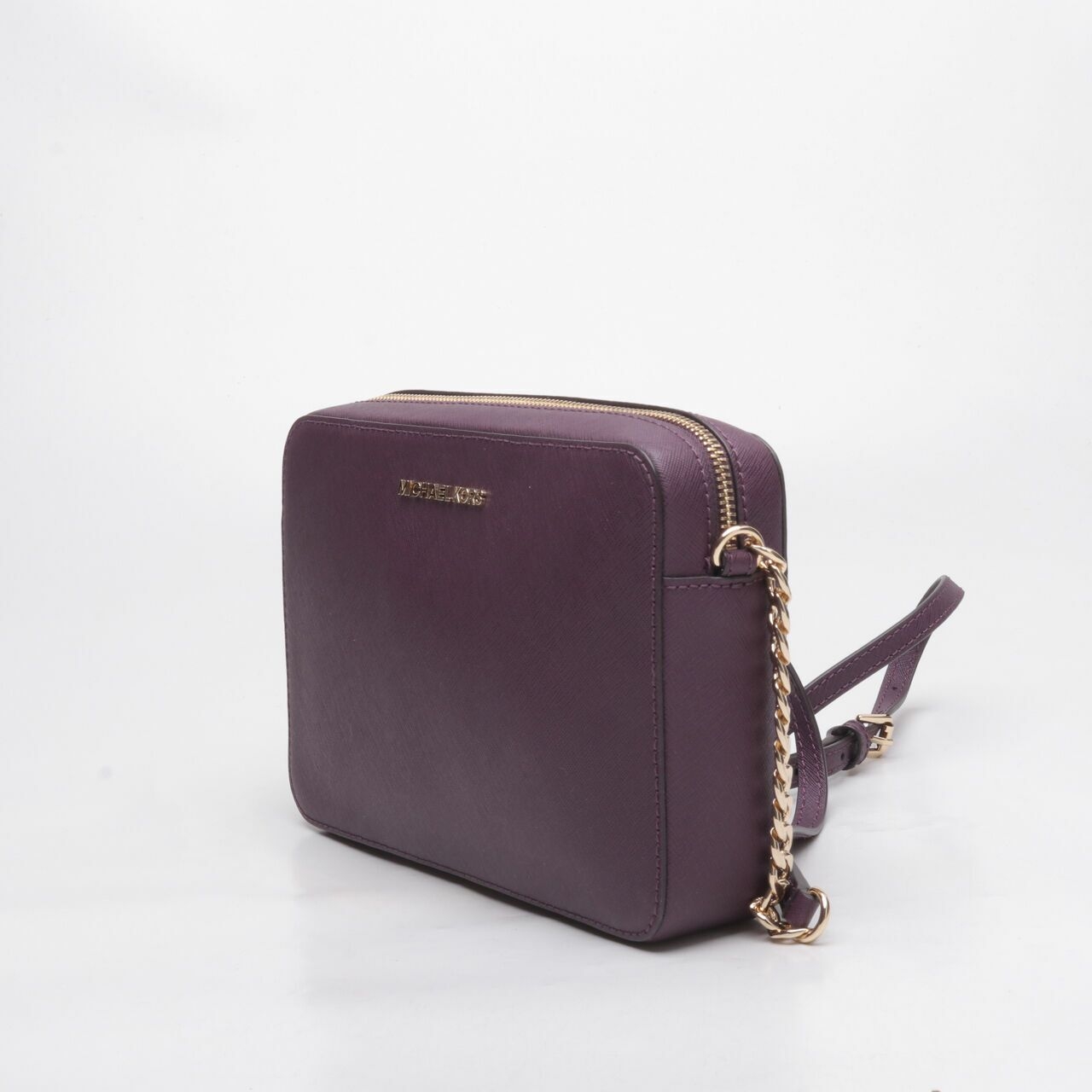 Michael Kors Jet Set Saffiano Purple Crossbody Bag