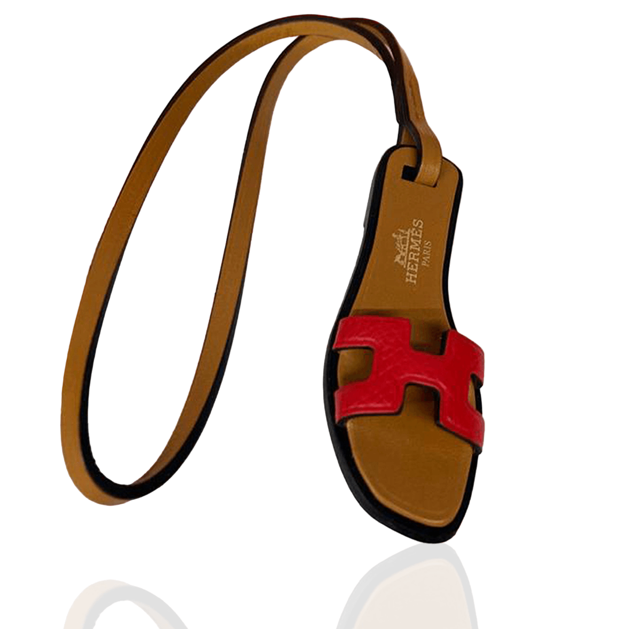 Hermes Oran Nano Charm In Red Keychain