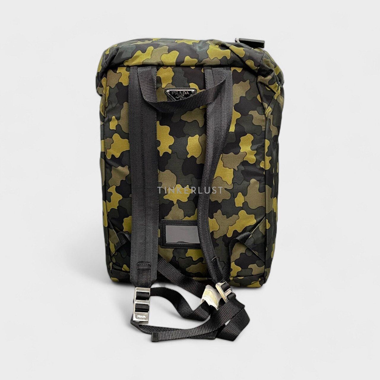 Prada Tessuto Camouflage Dark Green Backpack