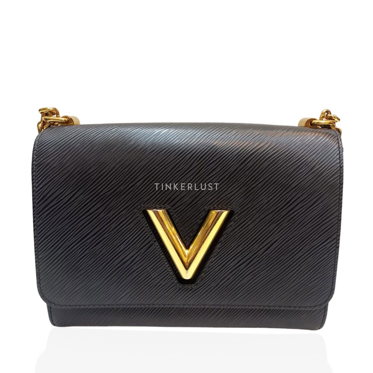 Louis Vuitton Twist MM Epi Leather Black GHW Chip 2022 Shoulder Bag