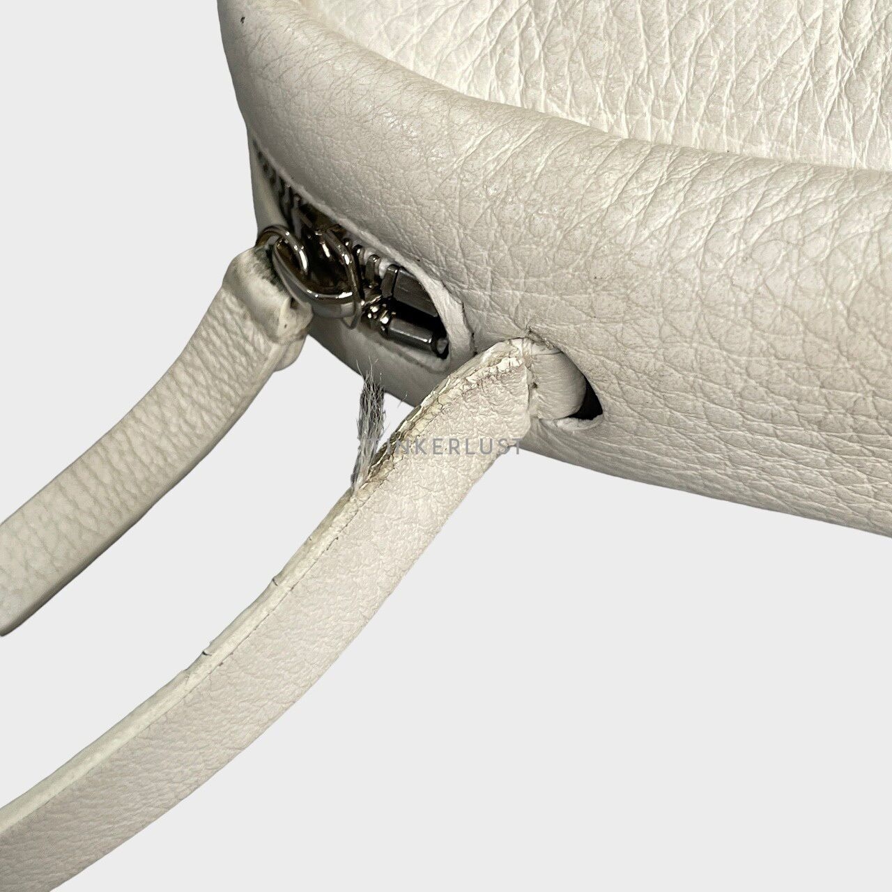 Balenciaga Everyday Camera Bag White Calfskin SHW Sling Bag