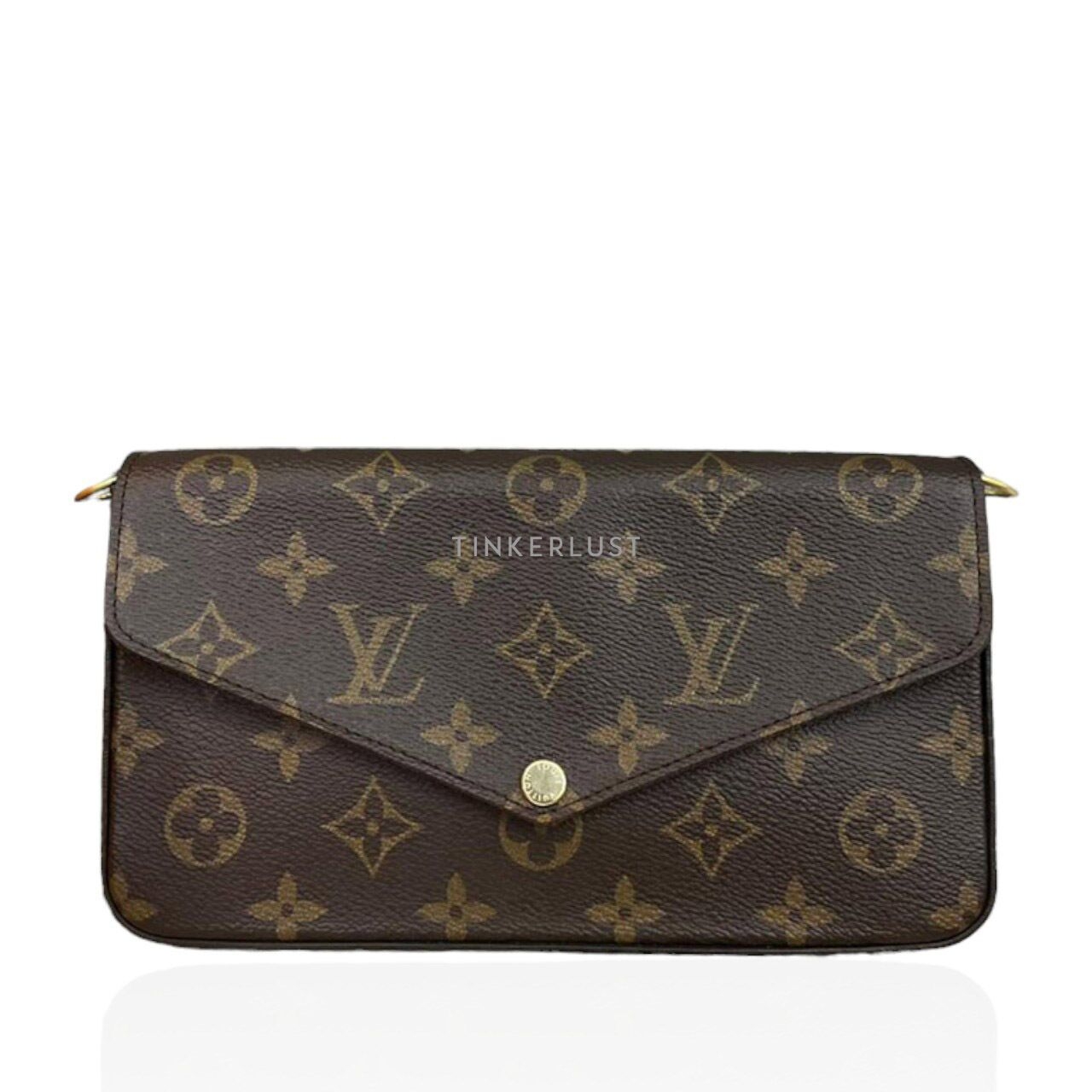 Louis Vuitton Felicie Monogram Pochette Chip GHW Sling Bag