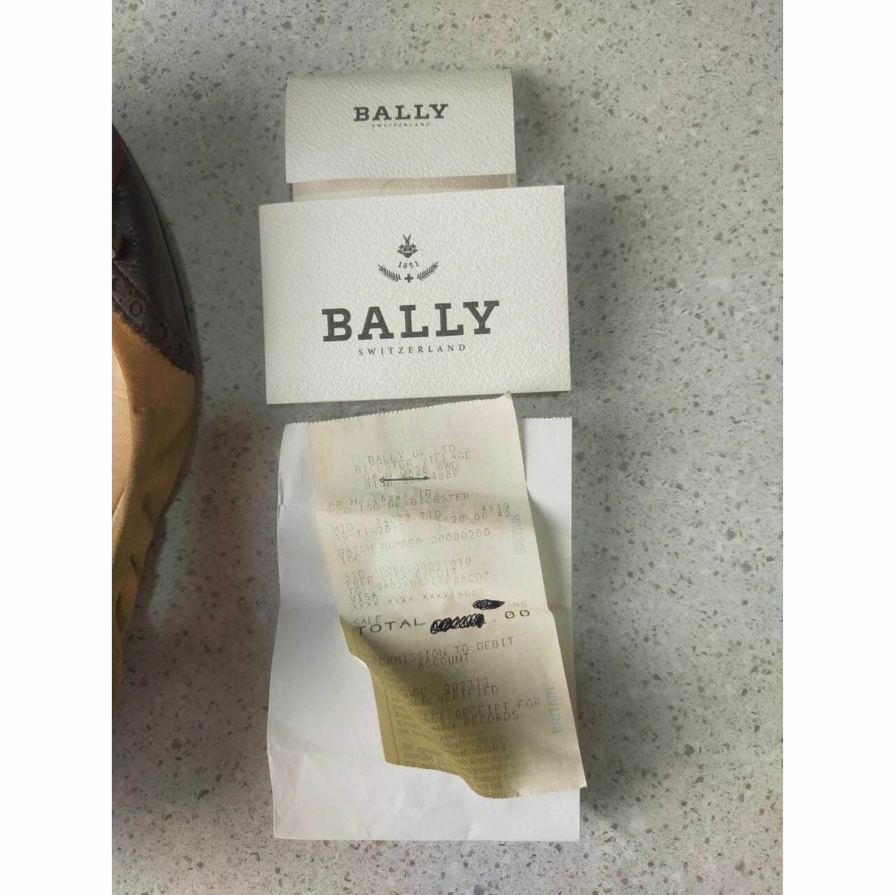 Bally Balerina Brown/Black Flat Shoes